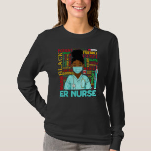 Afroamerikanerin Black Er Nurse Black History T-Shirt