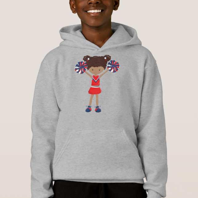 Afroamerikanerin, Cheerleader, Cheerleader Hoodie (Vorderseite)