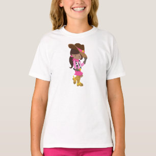 Afroamerikanerin, Cowgirl, Sheriff, Western T-Shirt