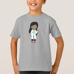 Afroamerikanerin, Doktor, Krankenschwester, Stetho T-Shirt