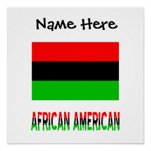 Afroamerikanische Afrikanische Diaspora-Flagge Per Poster