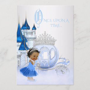 Afroamerikanische Cinderella Prinzessin Geburtstag Einladung