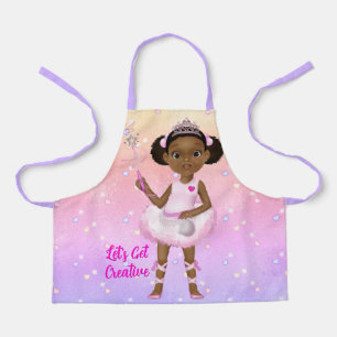 Afroamerikanische Feenprinzessin Ballerina Schürze