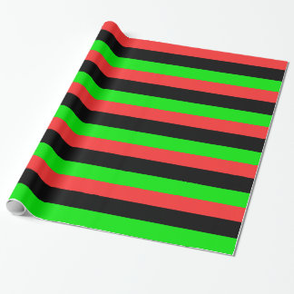 Afroamerikanische Flagge komplett Geschenkpapier