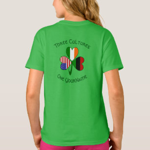 Afroamerikanische Irische Kleeblattflagge Personal T-Shirt