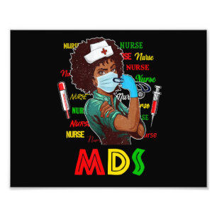 Afroamerikanische Krankenschwester Black History M Fotodruck