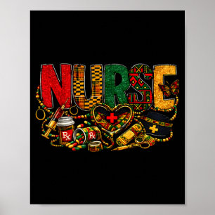 Afroamerikanische Krankenschwester Black History M Poster