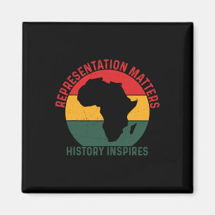 Afroamerikanische Ländliche Feier Schwarze Geschic Magnet