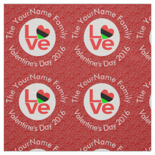 Afroamerikanische Rotbuchstaben-LOVE-Flagge person Stoff