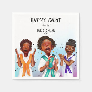 Afroamerikanische Sänger Serviette