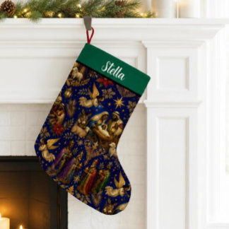 Afroamerikanische Weihnachtsgeschichte Grünes Weih Kleiner Weihnachtsstrumpf