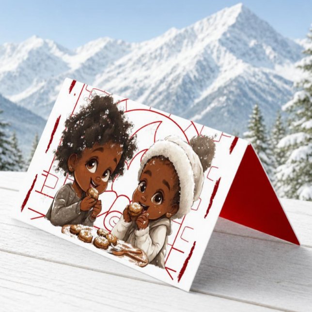 Afroamerikanische Weihnachtskarte (Von Creator hochgeladen)