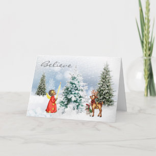 Afroamerikanische Weihnachtskarte Feiertagskarte