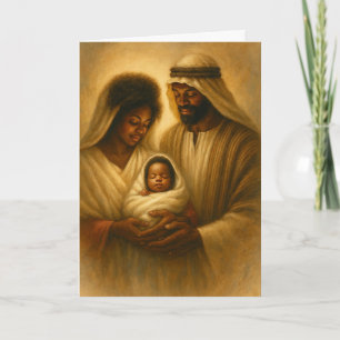Afroamerikanische Weihnachtskarte Schwarze Weihn Karte