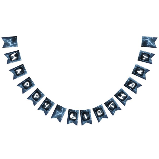 Afroamerikanischer Boy Superhero Birthday Wimpelkette (Alle)