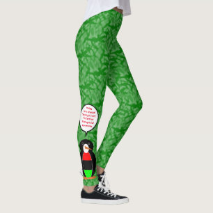 Afroamerikanischer Feiertag Mrs. Penguin Sprechend Leggings