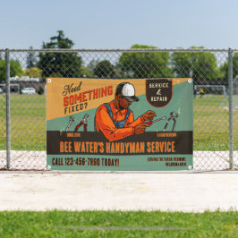 Afroamerikanischer Hausmeister Straßen Zaun indivi Banner