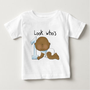 Afroamerikanischer Junge 1. Geburtstag - Hemden un Baby T-shirt