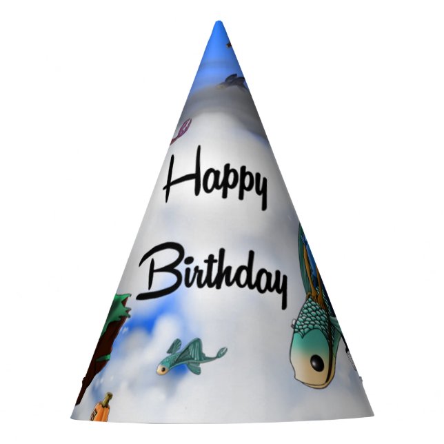 Afroamerikanischer Junge Geburtstag Partyhütchen (Vorderseite)