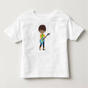 Afroamerikanischer Junge, Rock Boy, Gitarrenspiele Kleinkind T-shirt