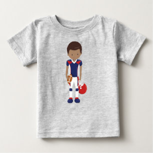 Afroamerikanischer Junge, Team Sport, Rugby Player Baby T-shirt
