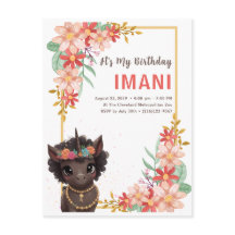 Afroamerikanischer Kindergeburtstag-Invit