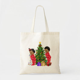 Afroamerikanischer Kinderweihnachtsgeburt - Tasche