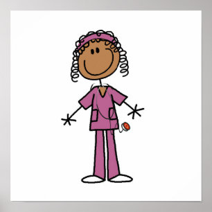 Afroamerikanischer Krankenschwester Poster