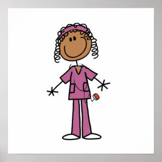 Afroamerikanischer Krankenschwester Poster