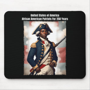 Afroamerikanischer Patriot Soldat im Revolutionskr Mousepad