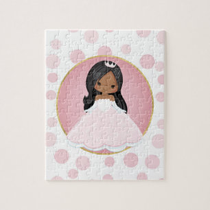 Afroamerikanischer Rosa Prinzessin Puzzle