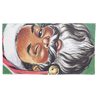 Afroamerikanischer schwarzer Weihnachtsmann Kissenbezug