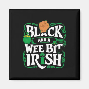 Afroamerikanischer St. Patricks Day Schwarzes Wee Magnet