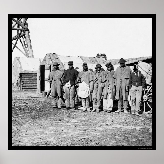 Afroamerikanischer Teamsters 1864 Poster (Vorne)