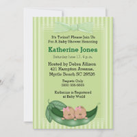 Afroamerikanischer Twin Girls Babydusche lädt ein