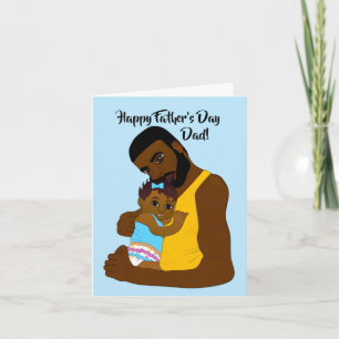 Afroamerikanischer Vater Alles Gute zum Vatertag  Karte