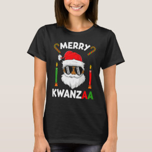 Afroamerikanischer Weihnachten  Fröhliche Kwanzaa  T-Shirt