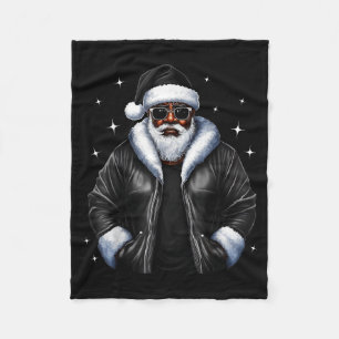 Afroamerikanischer Weihnachten Xmas Afro Weihnacht Fleecedecke