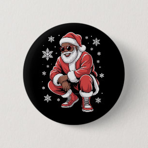 Afroamerikanischer Weihnachts-Pyjama Xmas Afro San Button