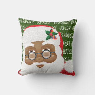 Afroamerikanischer Weihnachtsfeiertag Kissen
