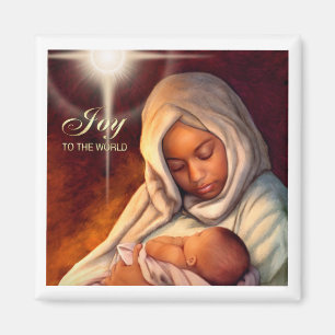 Afroamerikanischer Weihnachtsmagnete Magnet