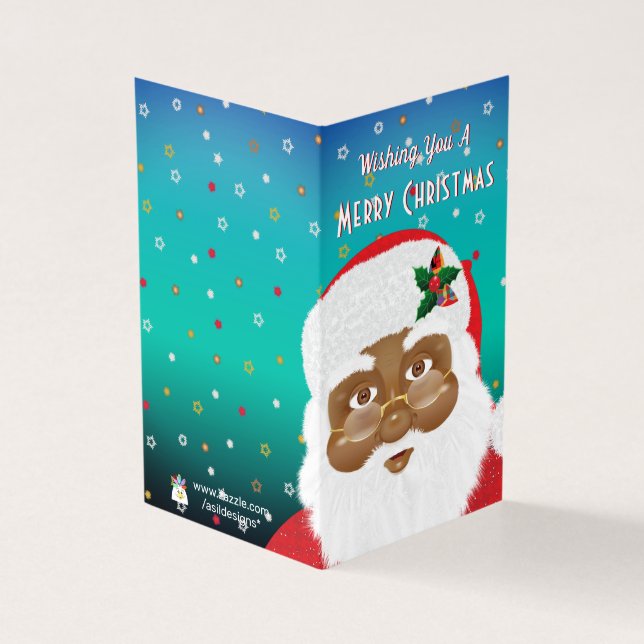 Afroamerikanischer Weihnachtsmann (Vorderseite)