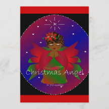 Afroamerikanischer Weihnachtsmann Angel Baby Girl