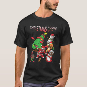 Afroamerikanischer Weihnachtsmann Black Christmas T-Shirt
