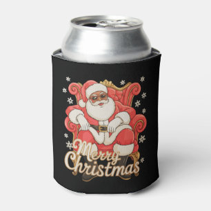 Afroamerikanischer Weihnachtsmann Frohe Weihnachte Dosenkühler