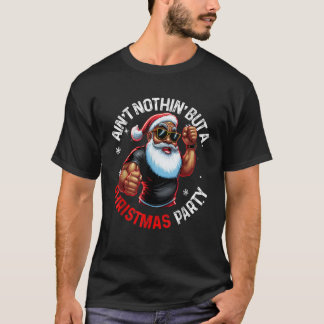 Afroamerikanischer Weihnachtsmann Pajama MenW T-Shirt