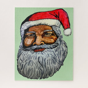AFROAMERIKANISCHER WEIHNACHTSMANN PUZZLE