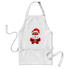 afroamerikanischer Weihnachtsmann Weihnachten Schürze