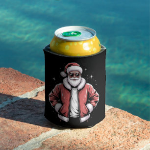 Afroamerikanischer Weihnachtsmann Weihnachts-Pyjam Dosenkühler
