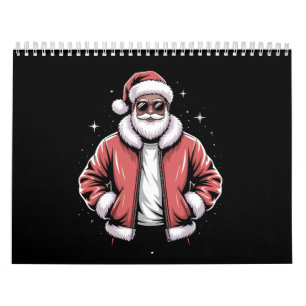 Afroamerikanischer Weihnachtsmann Weihnachts-Pyjam Kalender